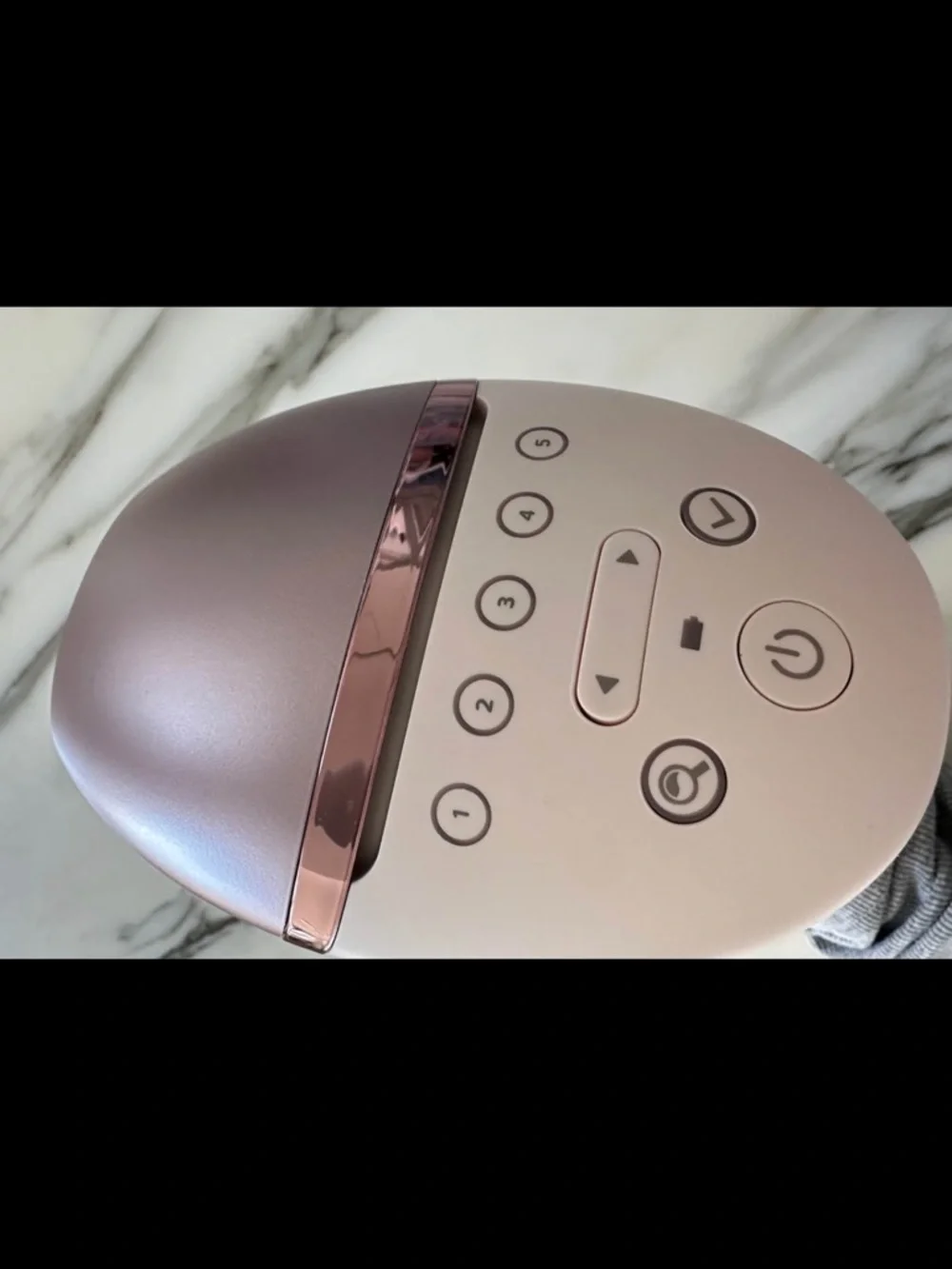 Philips rose gold and white IPL Hair Removal Kit with Protective Goggles